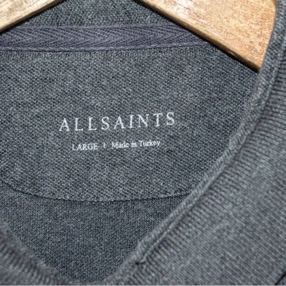 AllSaints Spitalfields Men's Large short-sleeve polo shirt - Picture 5 of 6